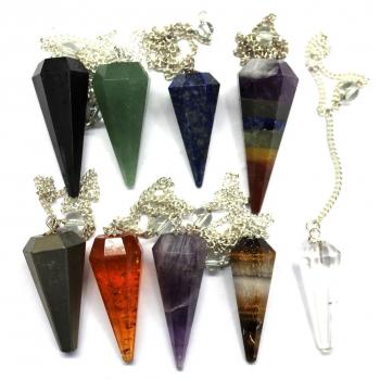 Nage-28 Assorted Stone Pendulums (per dozen)