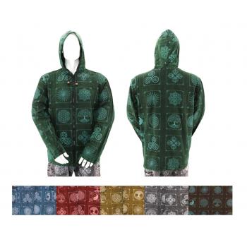 NC-02 Cotton Batik Print Hoodie