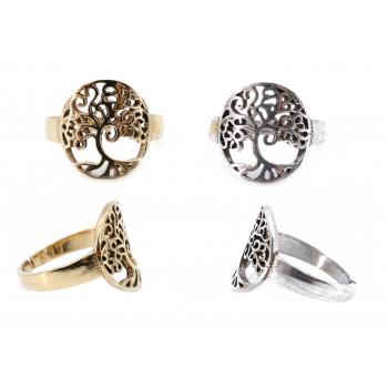 NPR-19 Brass Tree Of Life Rings