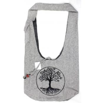 NSB-290-TOL Cotton Tree of life Print hobo Bag 
