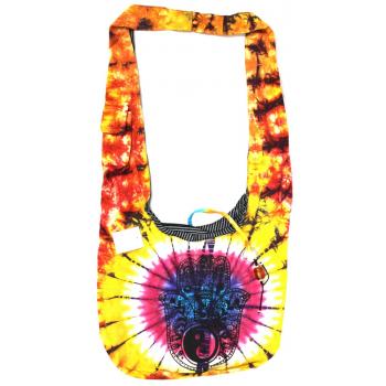 NSB-292-Hamsa Cotton TD Hamsa Print Side Bags