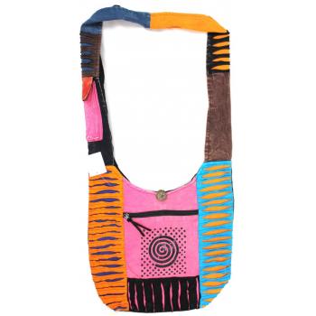 NSB-293-Swirl Cotton Rcut Swirl print bags