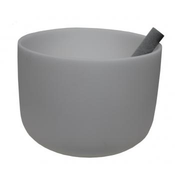 QZ-9 Frosted Quartz Singing Bowl 10"