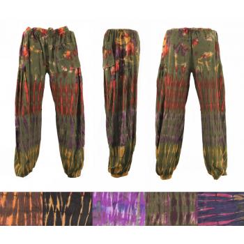 RKTD-1 Cotton Tiedye Pants Assorted Colors Free Size