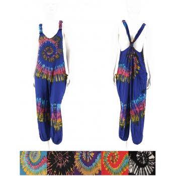 RY-306A Rayon Tiedyed Jumpsuits