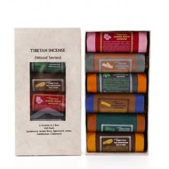 TIGP-02 Tibetan Incense Gift Pack Wood Series set of 6
